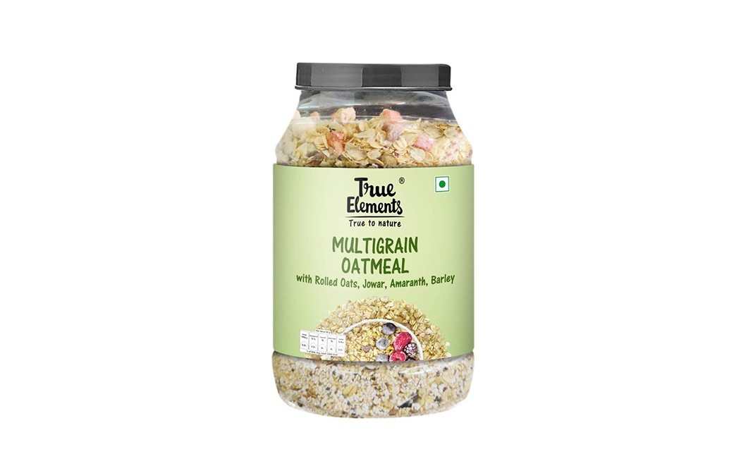 True Elements Multigrain Oatmeal with Rolled Oats, Jowar, Amaranth, Barley   Plastic Jar  1 kilogram